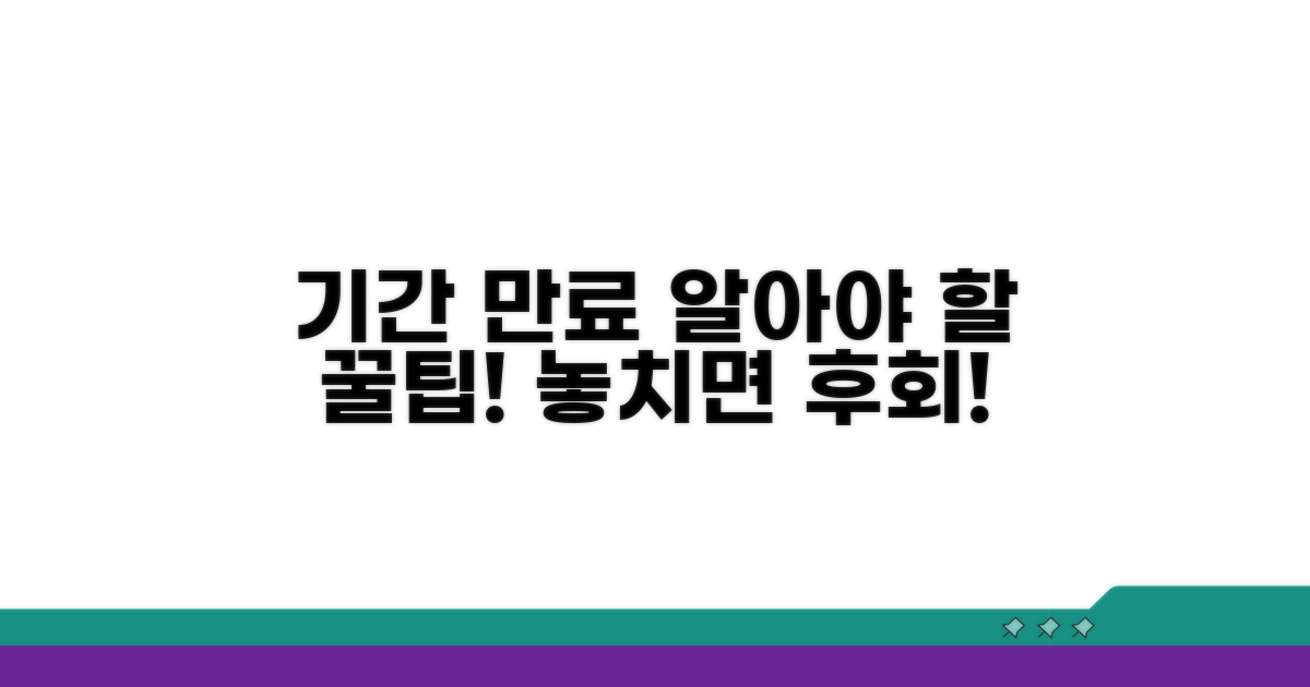 기간 만료 시 알아야 할 점