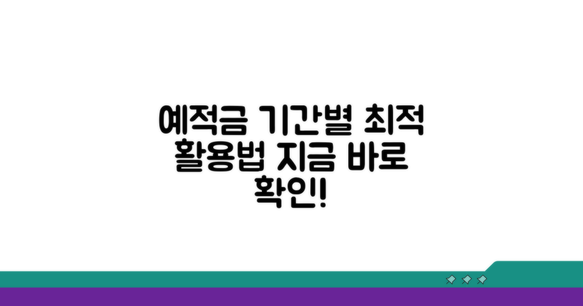 예적금 이용 기간별 특징 분석