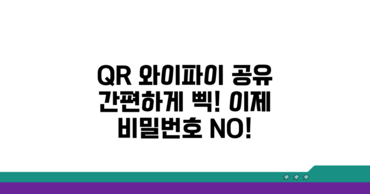 QR코드로 편리하게 와이파이 공유