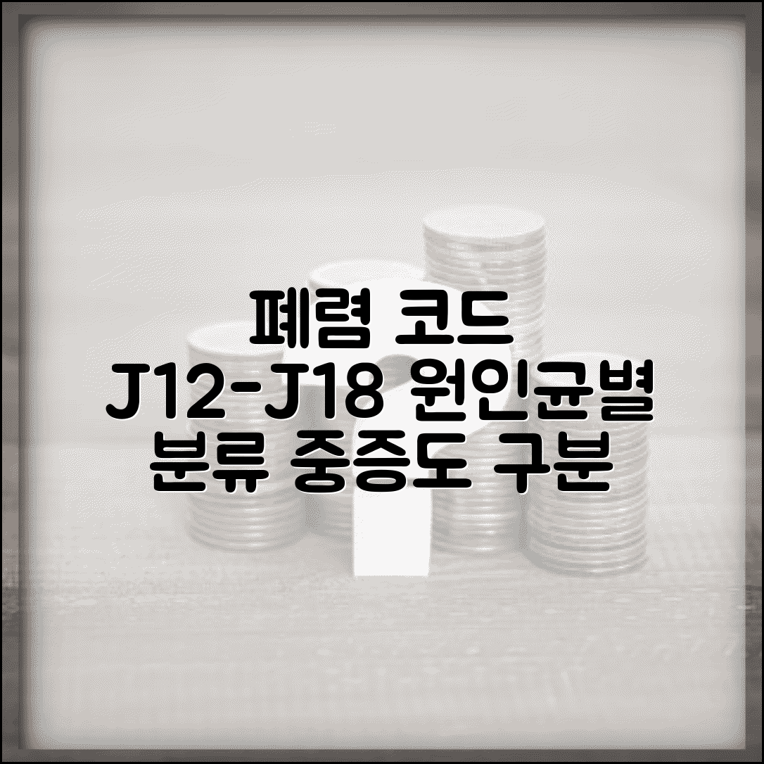 폐렴 진단코드 J12-J18 분류 | 원인균별 코드 구분과 중증도