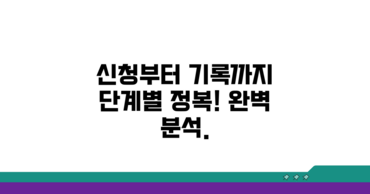 신청부터 기록 보존까지 단계별 분석