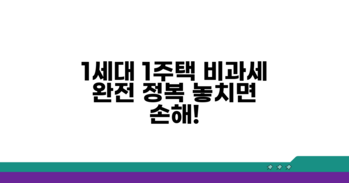 1세대 1주택 비과세 요건 상세 안내