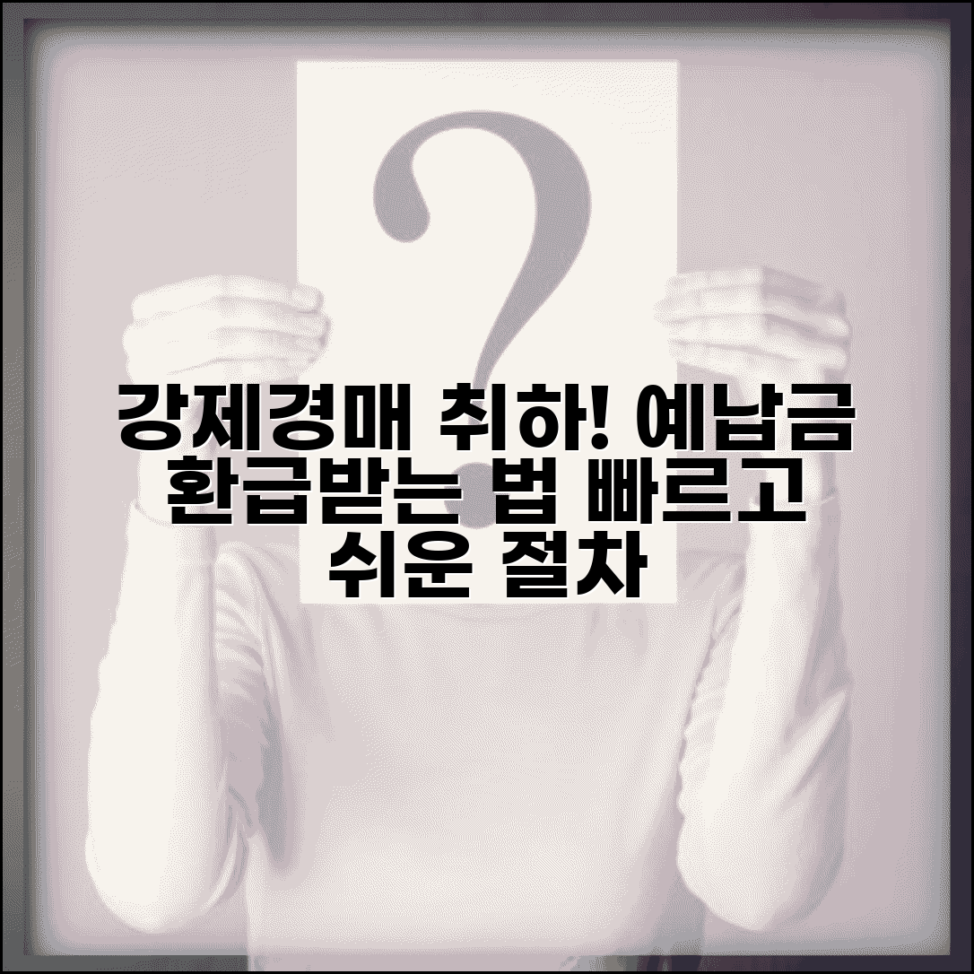 강제경매 취하방법 | 강제경매 취하 시 경매 예납금 처리