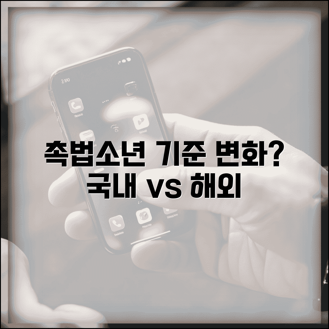 촉법소년 연령 기준과 변화 | 국내외 기준 비교와 개정 논의