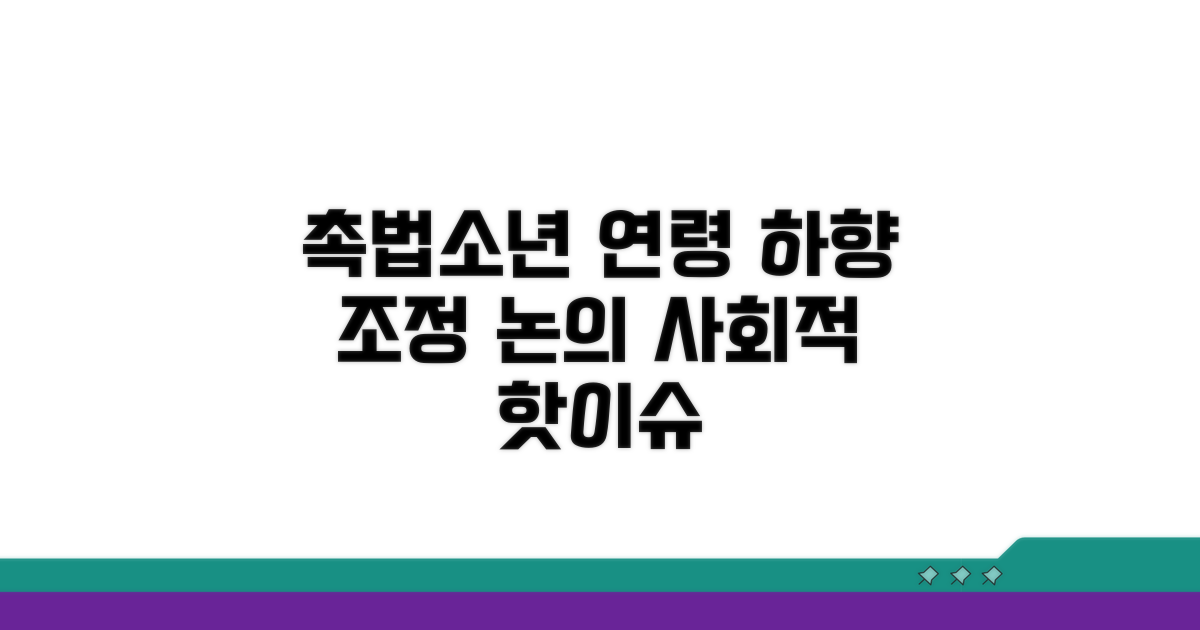 촉법소년 연령 하향 조정 논의