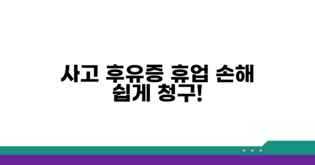 교통사고 후유증, 휴업 손해 청구 절차