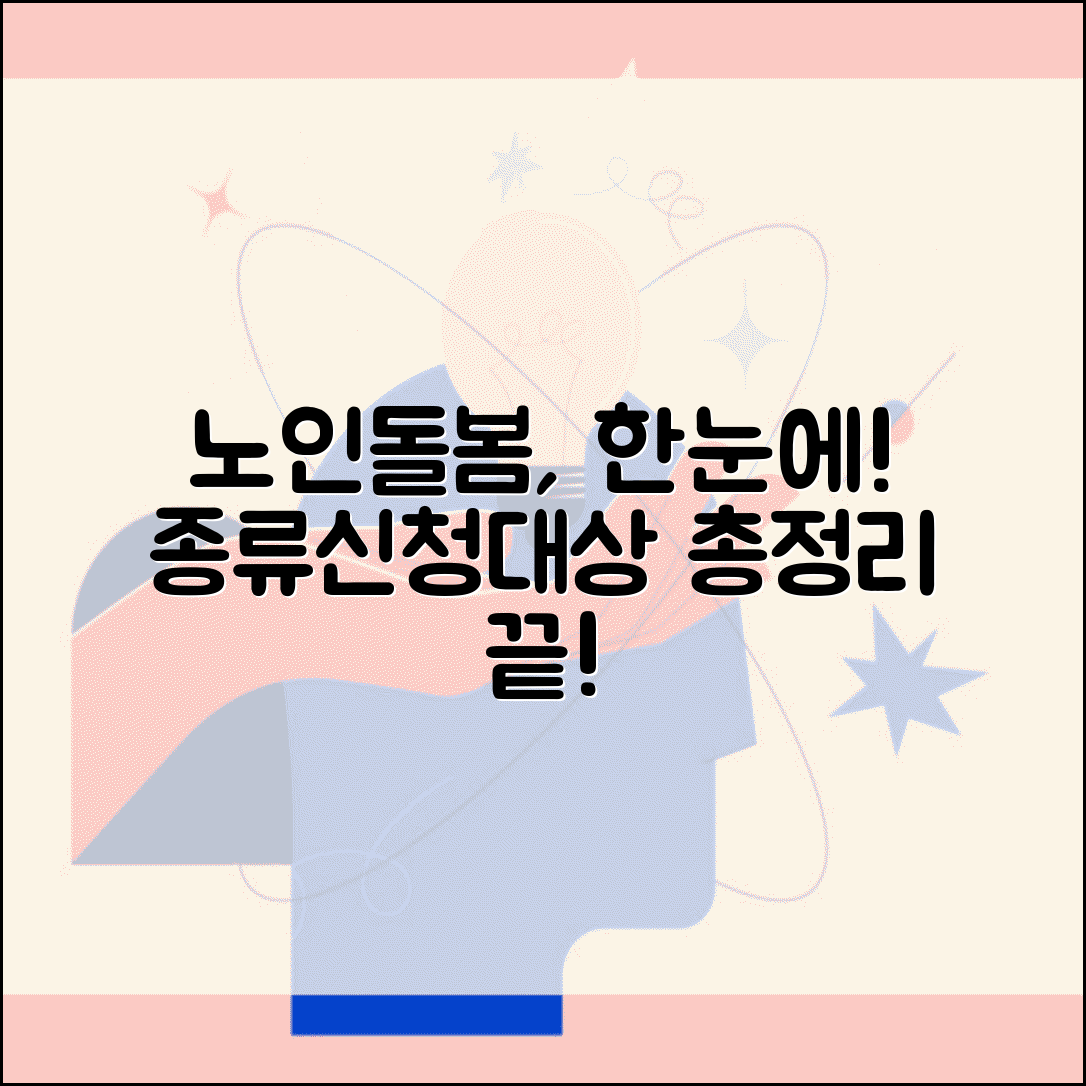 노인돌봄서비스 종류별 총정리 | 신청방법 및 지원대상 한눈에 보기