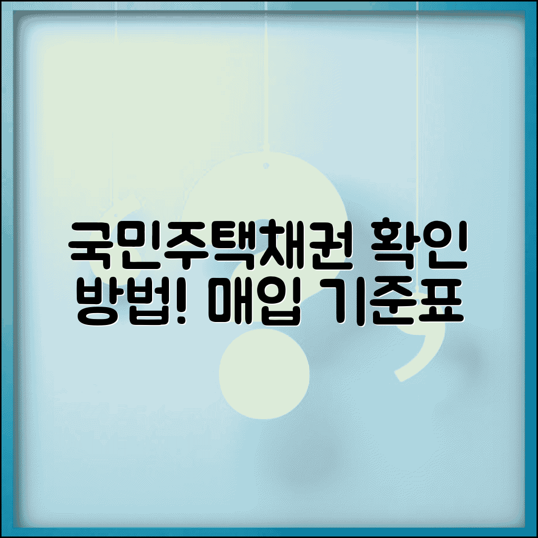 국민주택채권 할인율 조회및매입기준표 | 최신 정보 확인 방법