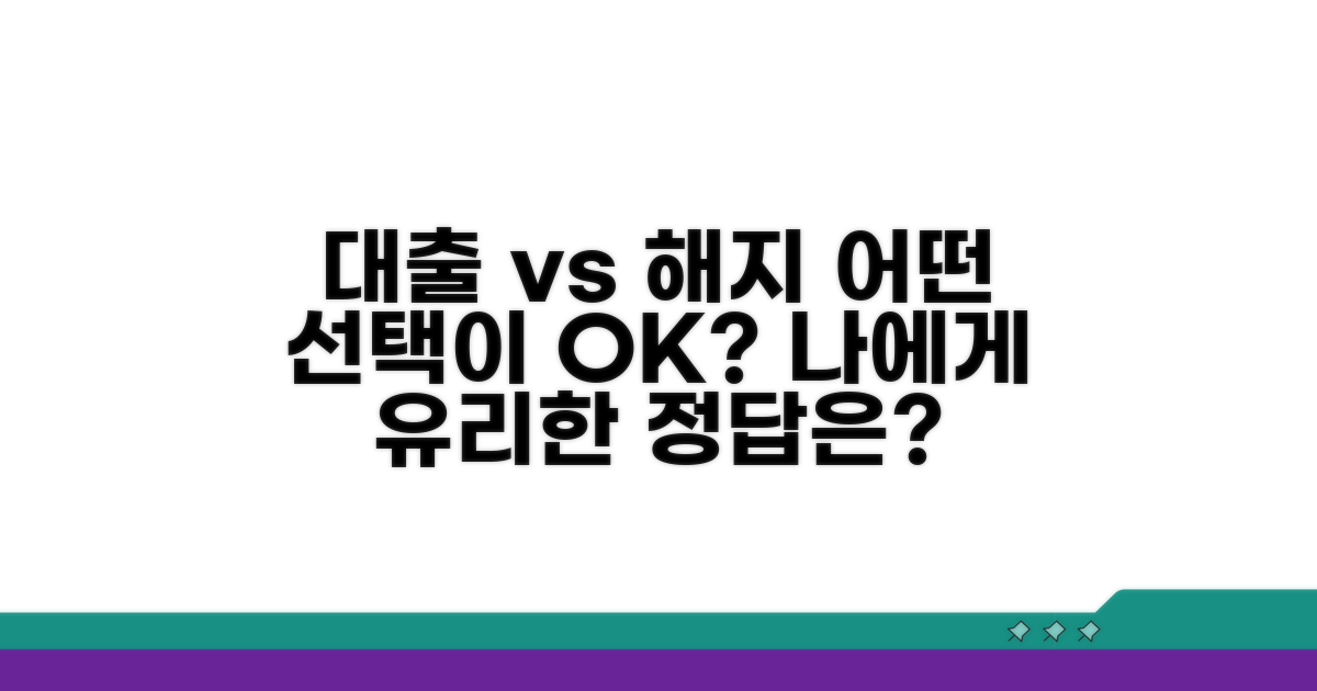 대출 vs 해지, 무엇이 유리할까