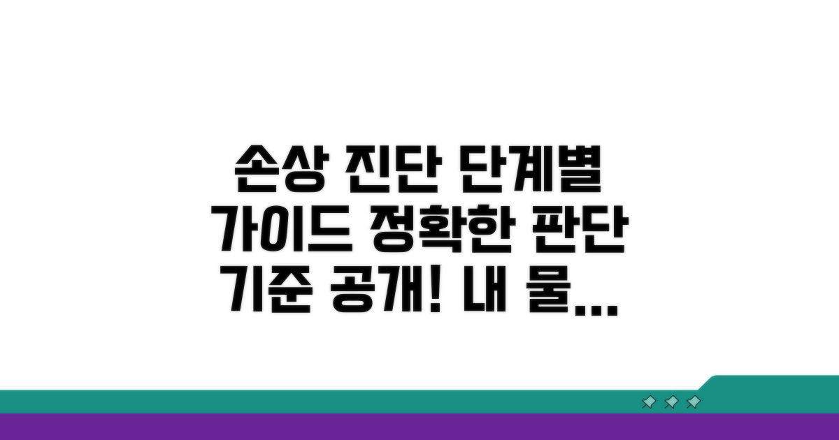 손상 정도별 판단 기준 확인