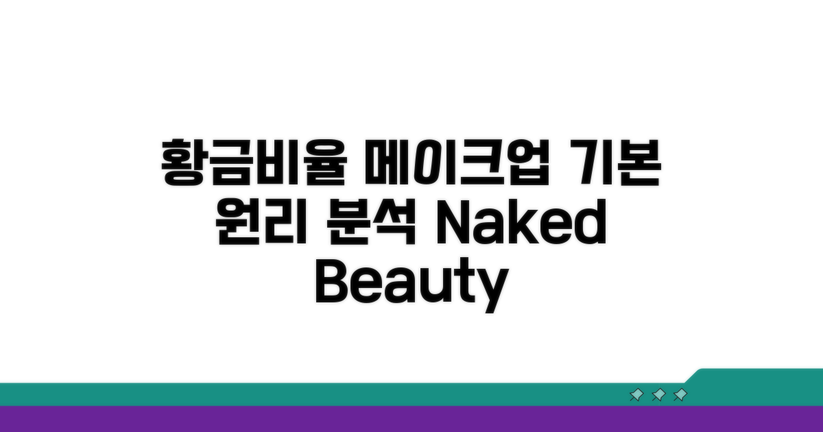 황금비율 메이크업, 기본 원리 파헤치기