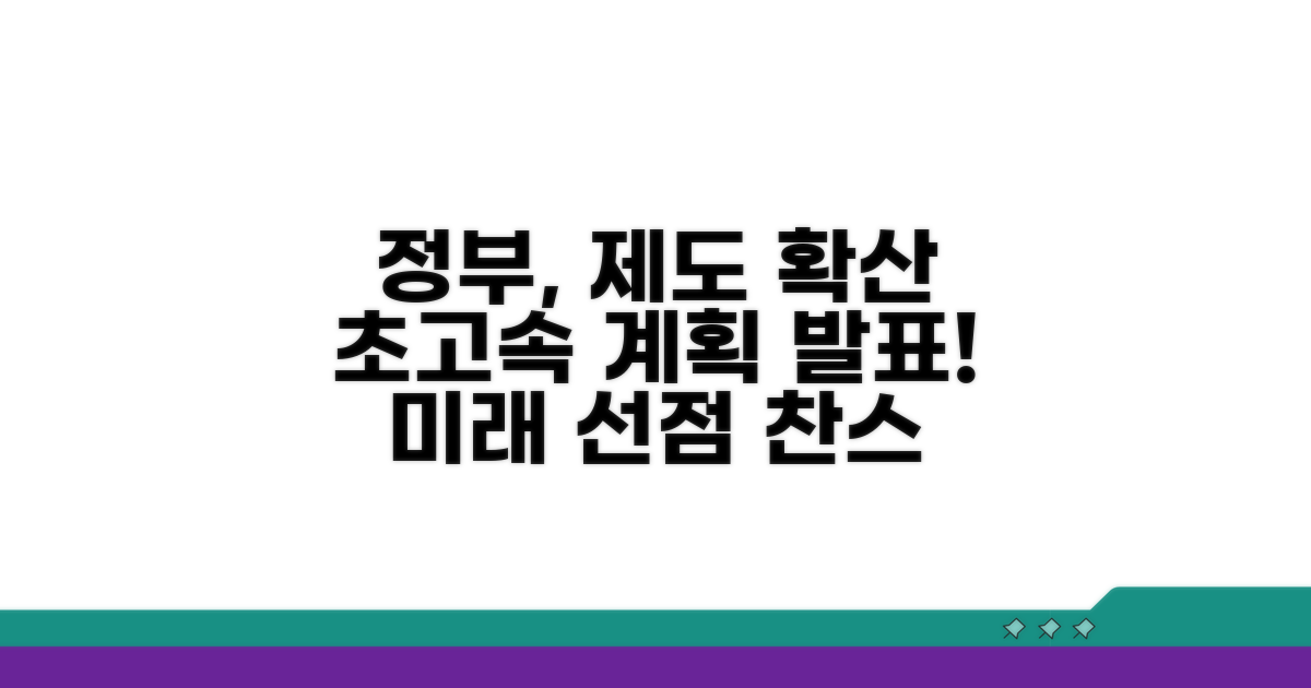 제도 확산 위한 정부 계획 발표
