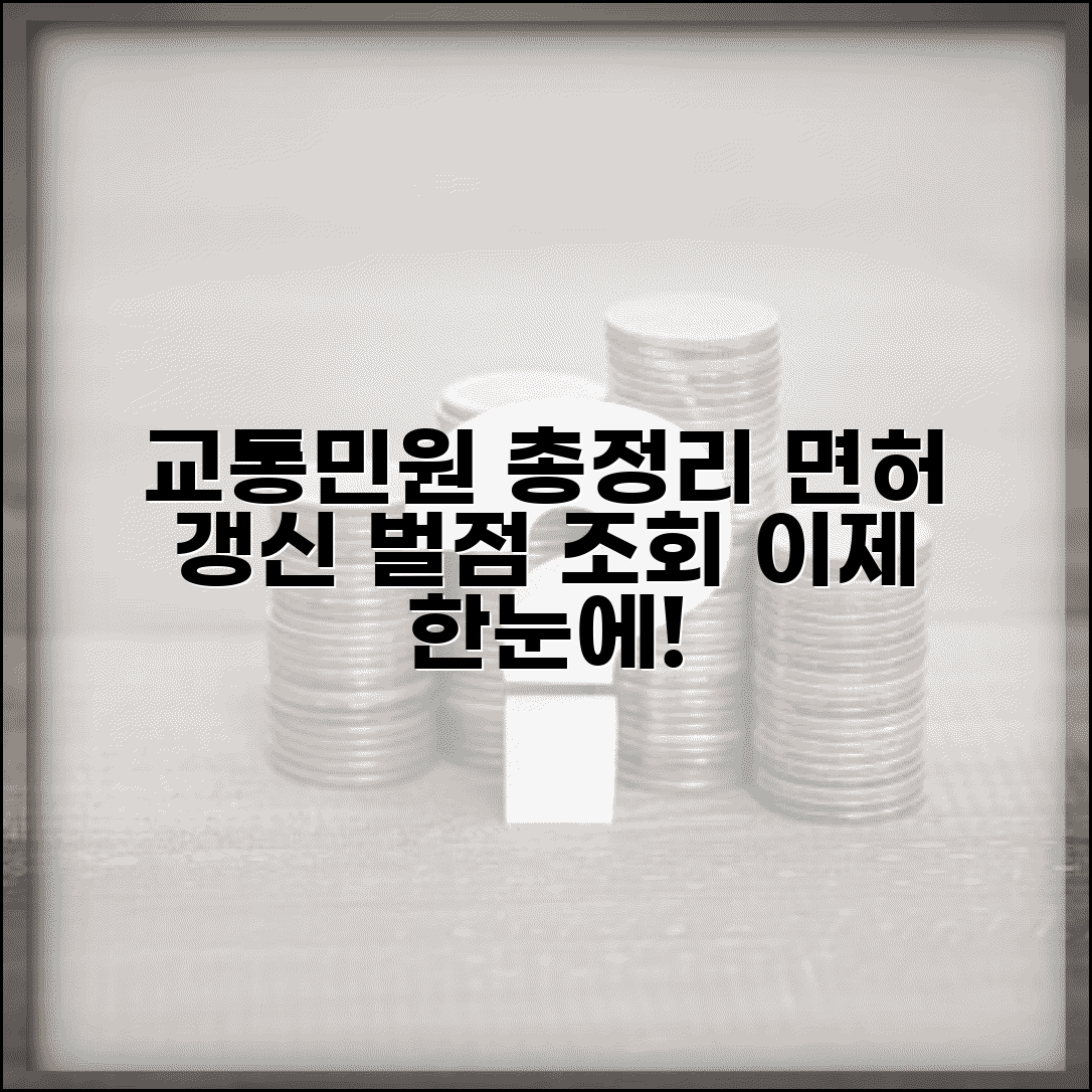 교통민원실 업무 총정리 면허 갱신 벌점 조회