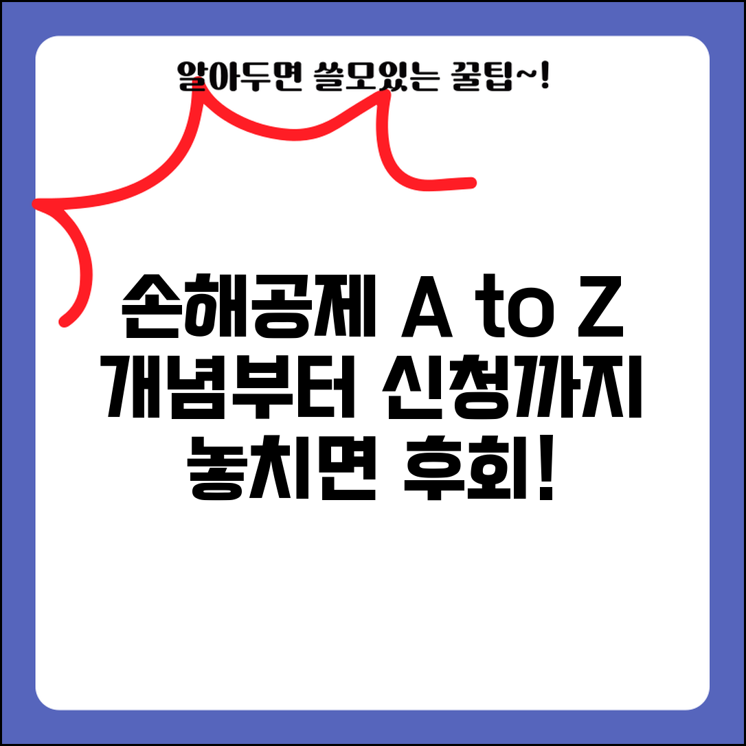 손해공제 제도 개념 적용 범위 공제 조건 신청 방법