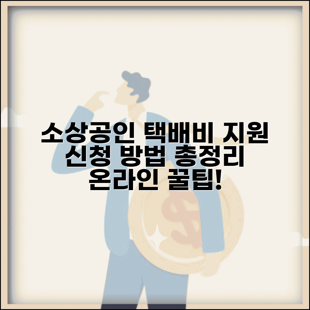 소상공인 택배비 지원 신청 방법과 온라인 지원 총정리