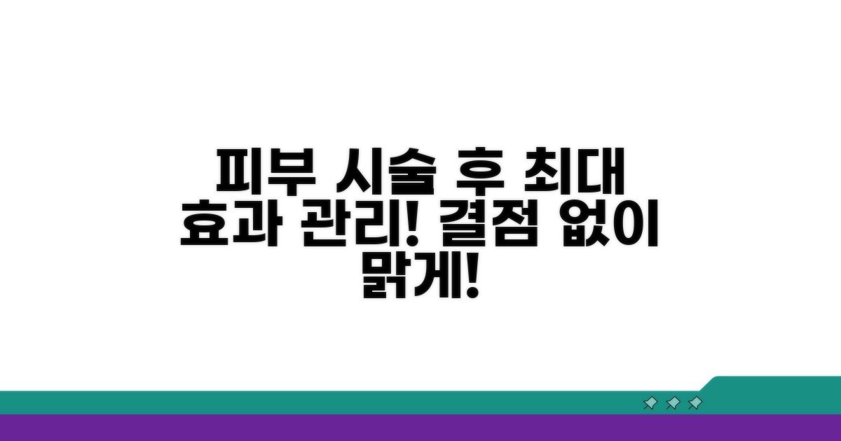 피부 고민 해결! 시술 후 관리 전략
