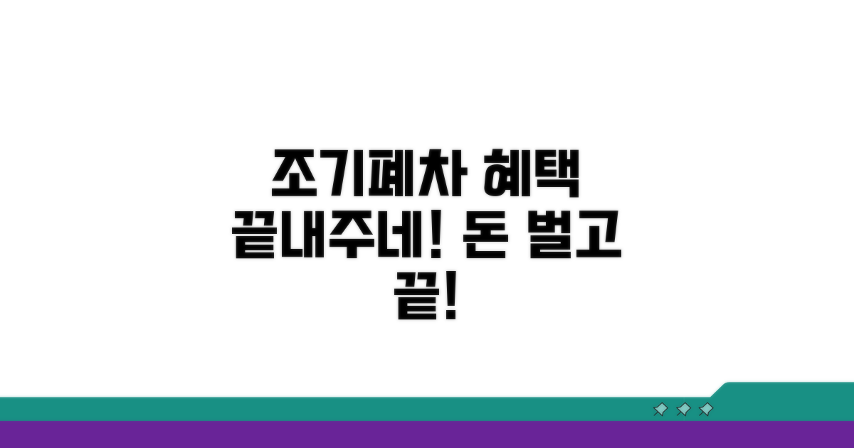 노후경유차 조기폐차 혜택 상세 분석