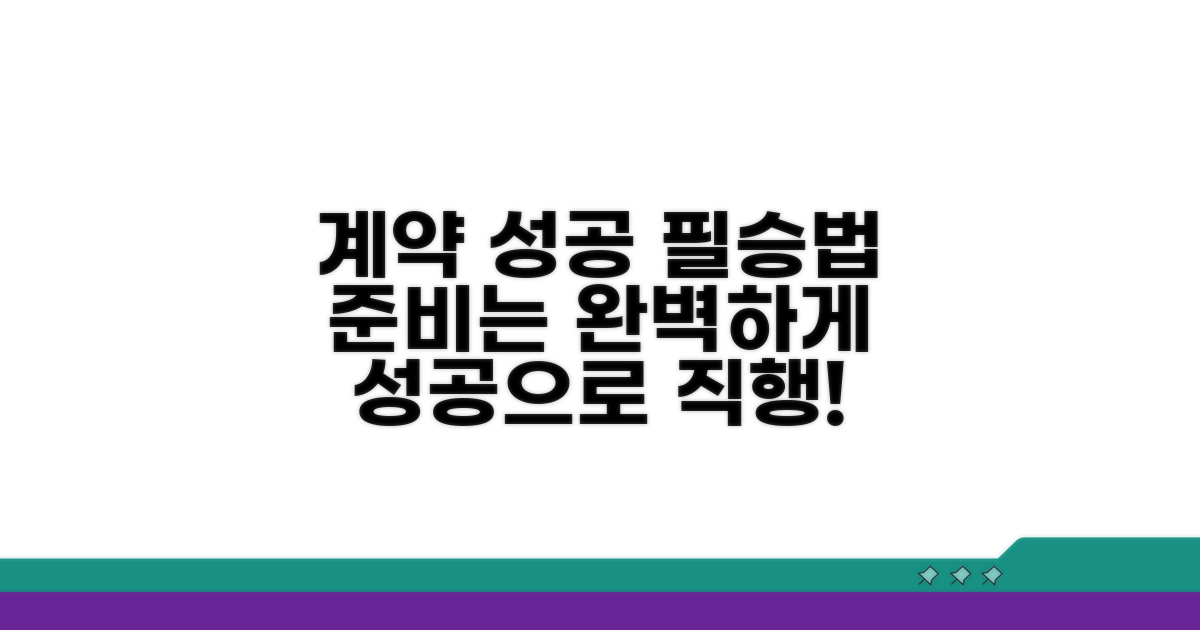 성공적인 계약을 위한 준비