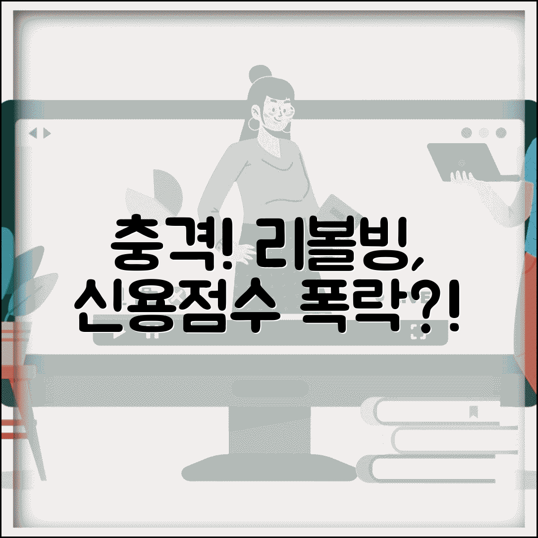 신용카드 리볼빙 이용하면 신용등급 떨어지나요 | 카드연체, 신용평가 영향 확인