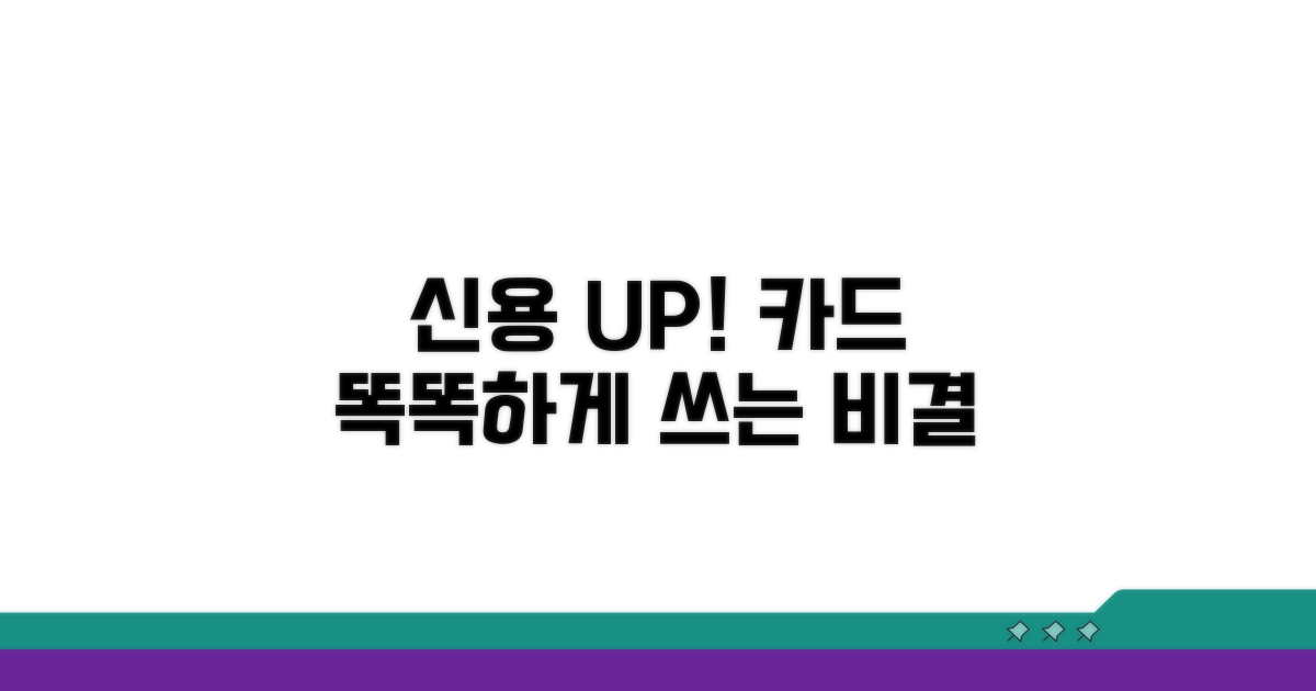 신용등급 관리, 현명한 카드 사용법