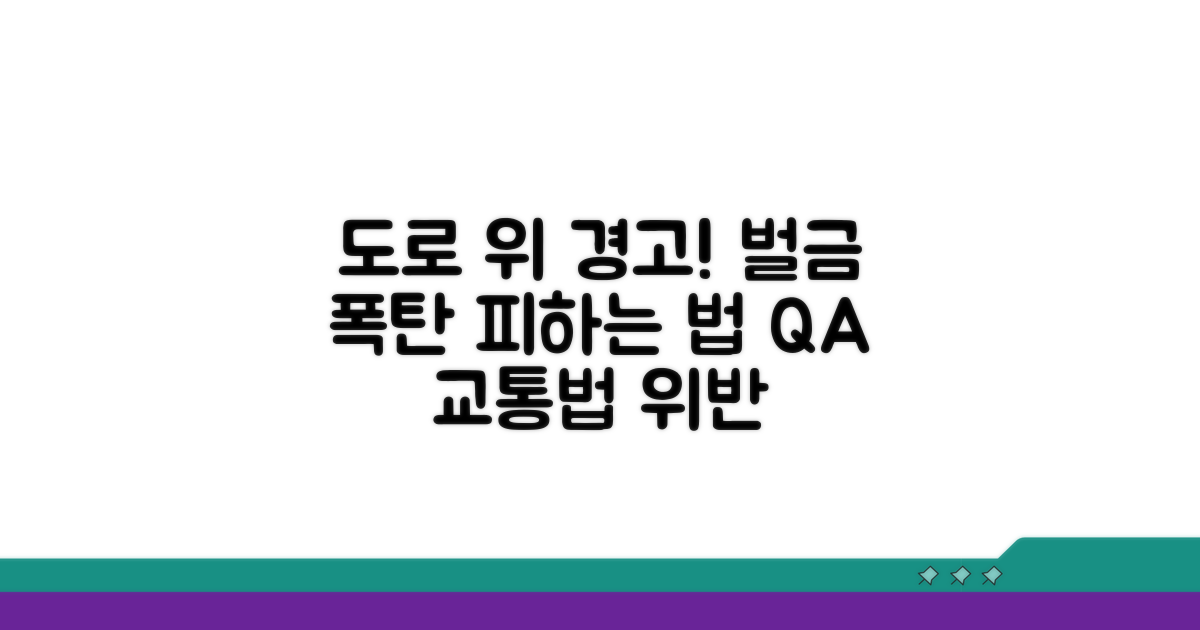 도로교통법 위반 시 벌금은?