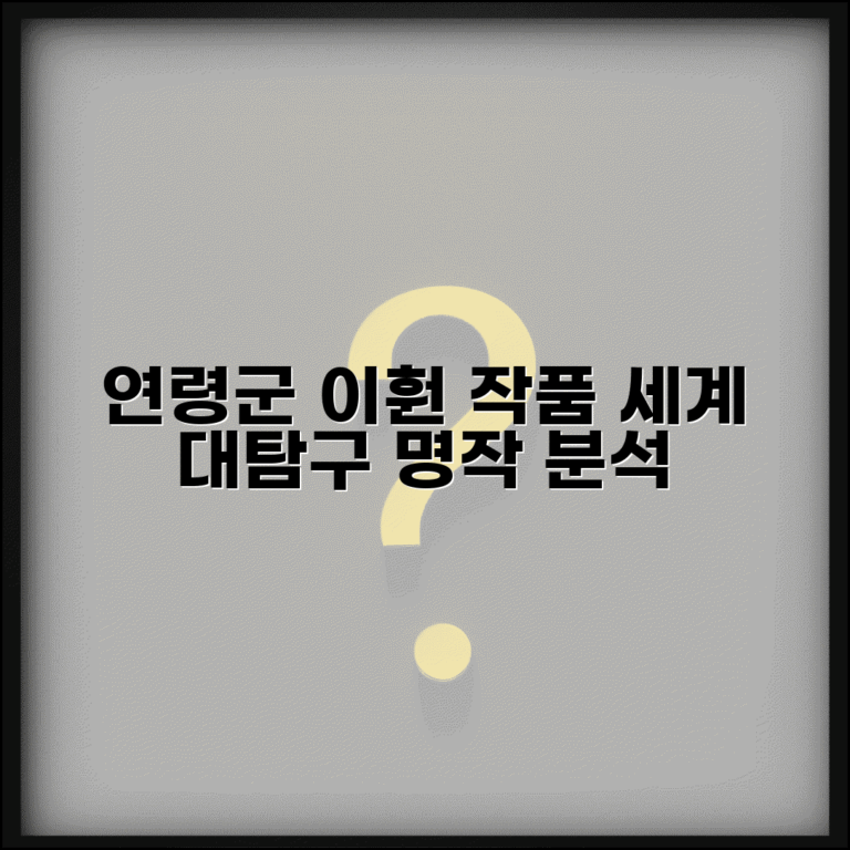 연령군 이훤 작품 세계 | 대표작과 문학적 성취 분석 및 주요 작품 탐구