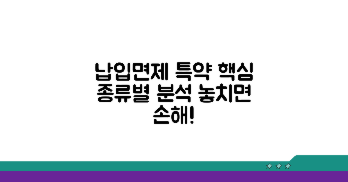 납입면제 특약 종류별 핵심 분석