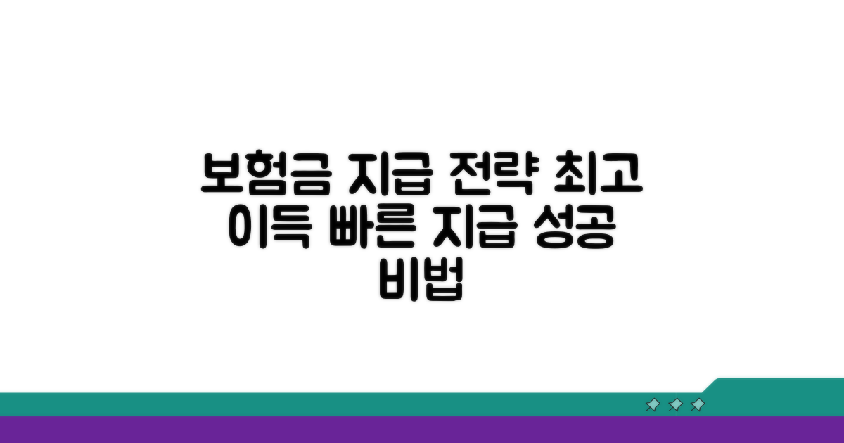 보험금 지급 시 활용 전략