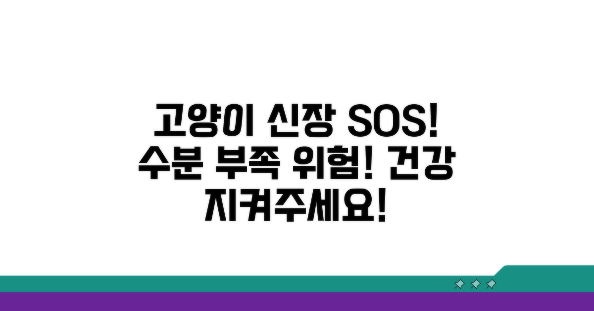 수분 부족이 고양이 신장 건강에 미치는 영향