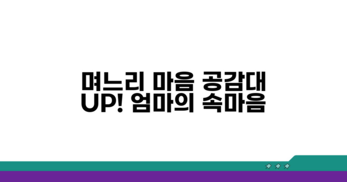 며느리 마음 헤아리기, 공감대 형성