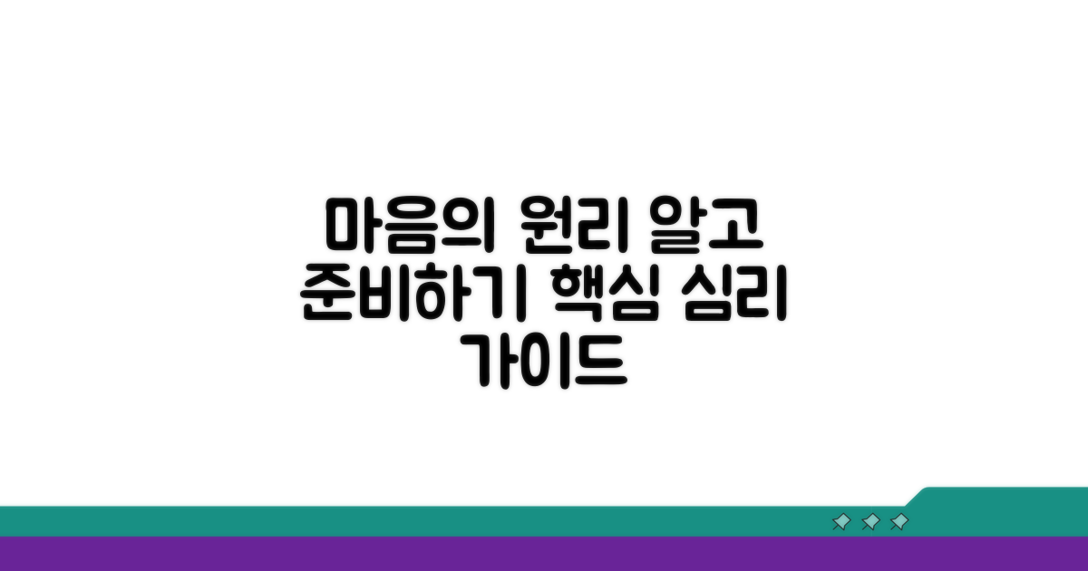 심리 과정 이해와 준비 사항