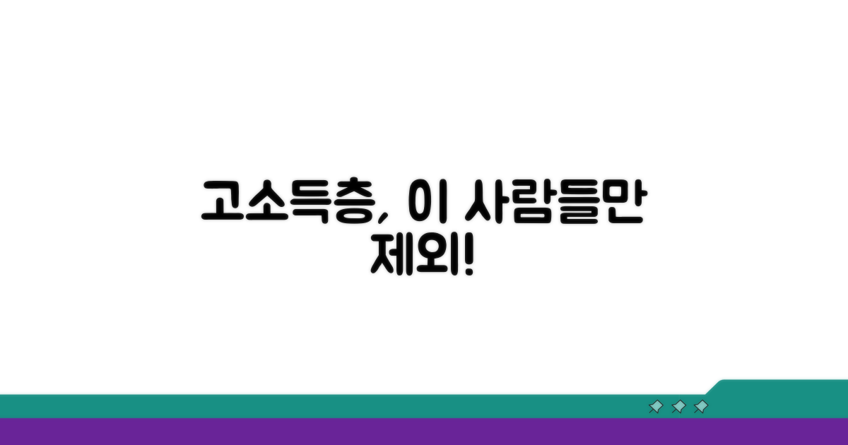 고소득층 제외 대상 완벽 분석