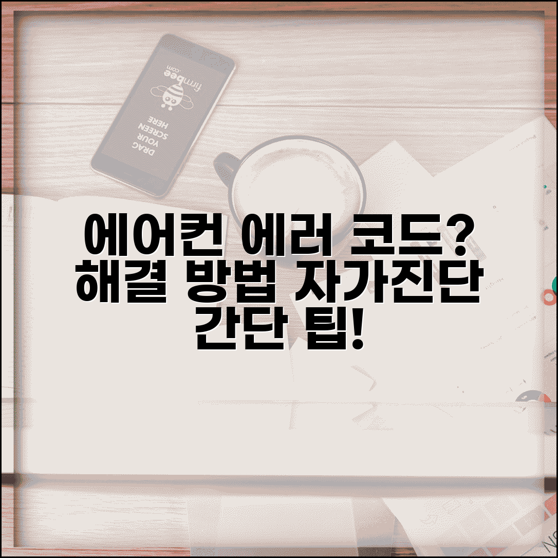 에어컨 에러 코드 해결 방법 | 오류 코드 점검 및 간단한 자가진단 팁