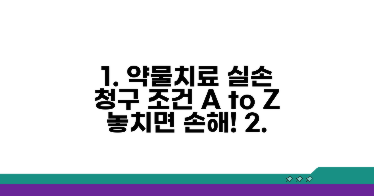 약물 치료 실손 청구 조건 파헤치기