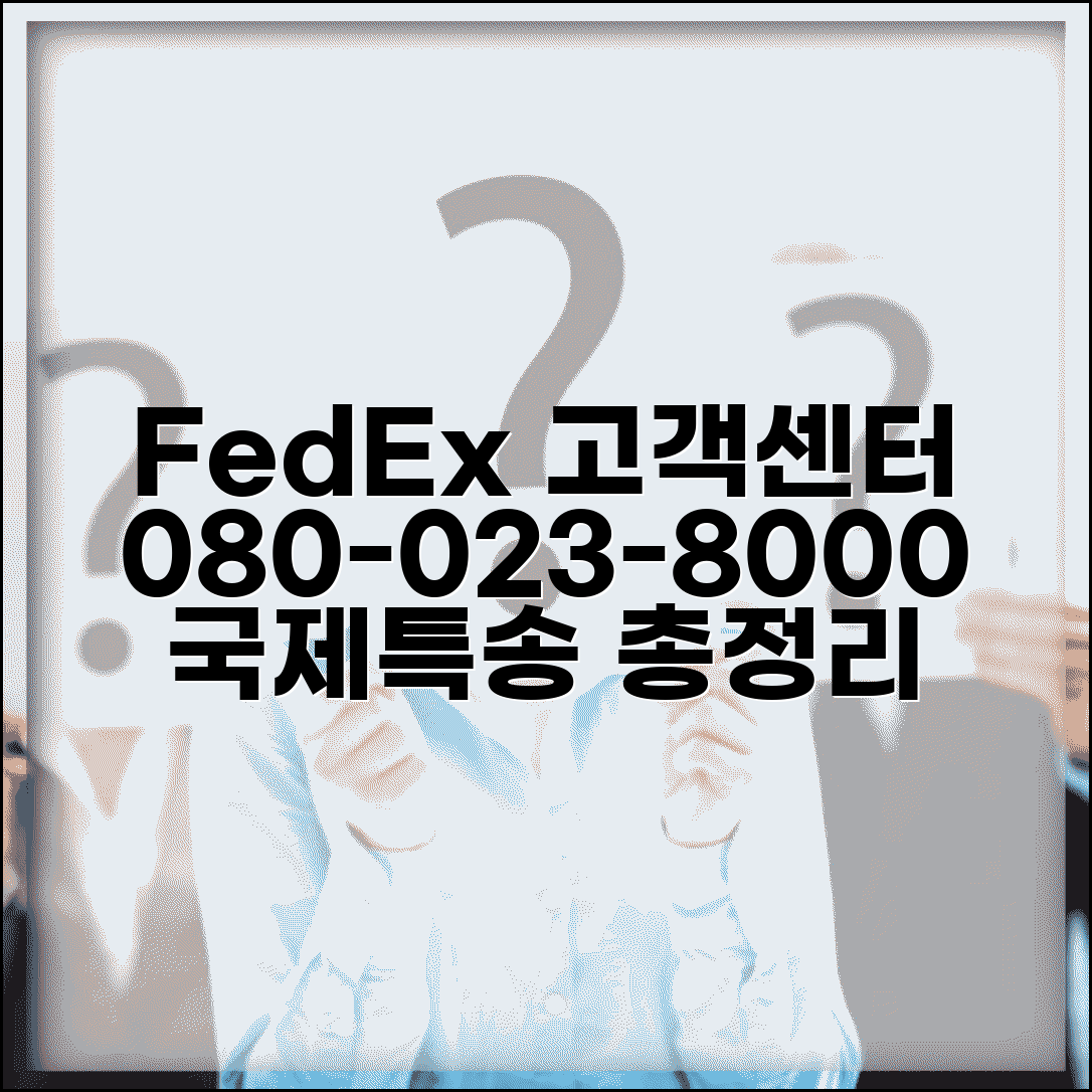 FedEx 고객센터 전화번호 080-023-8000 | 페덱스 국제특송 배송조회, 통관, 보험 정보 총정리