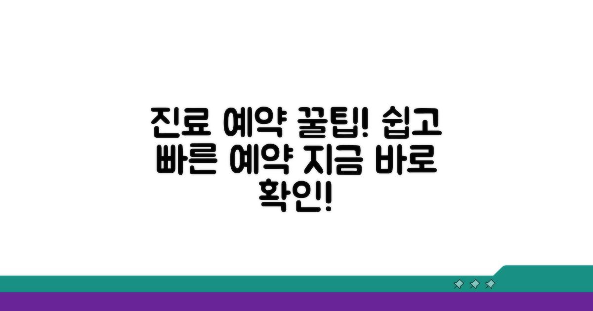 진료 예약 방법 상세 안내