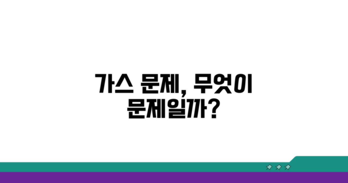 가스 생성, 무엇이 문제일까?