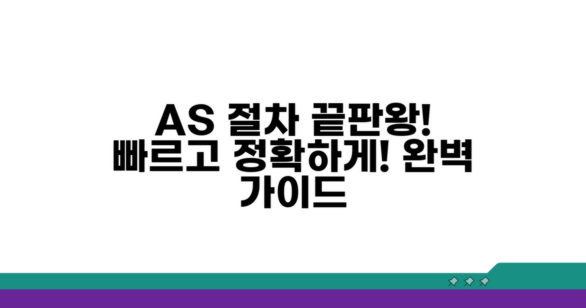 빠르고 정확한 AS 절차 완벽 가이드