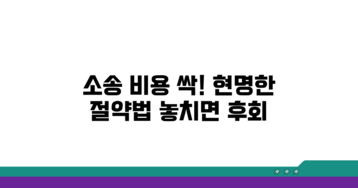 소송 비용, 현명하게 절약하는 법