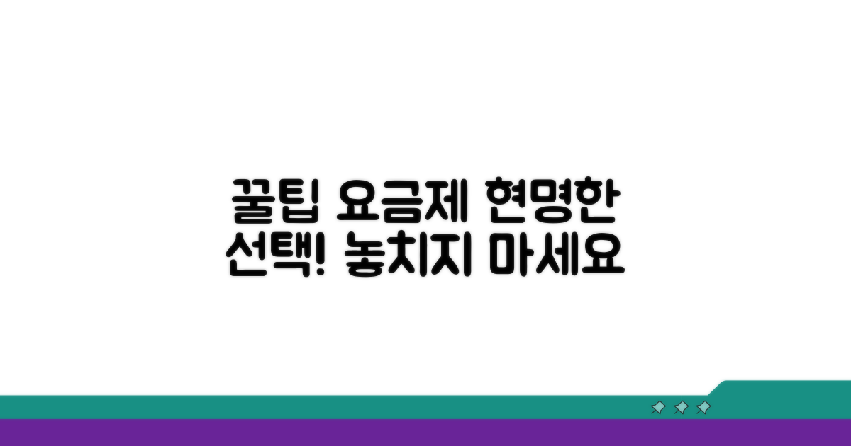 이용 꿀팁과 요금제 선택 전략