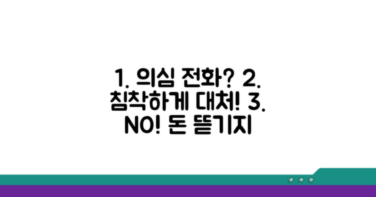 의심 전화 받았을 때 대처법