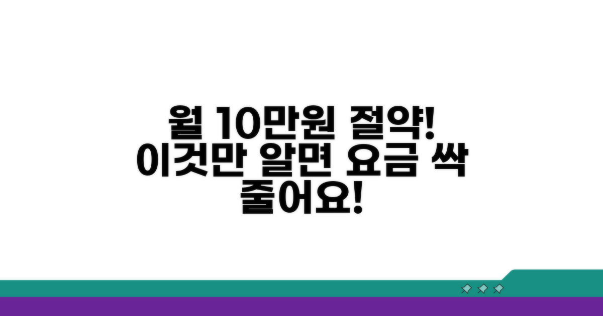 매월 요금 줄이는 똑똑한 방법