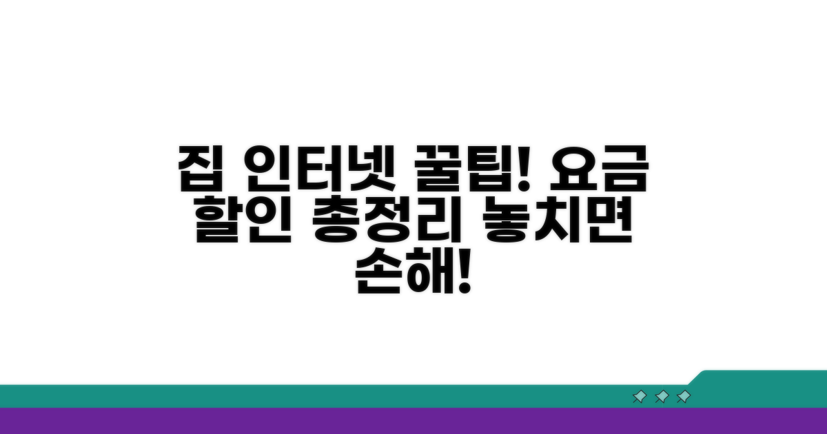 집 인터넷 요금 할인 총정리