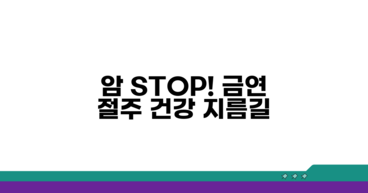 금연과 절주, 암 발생 막는 지름길
