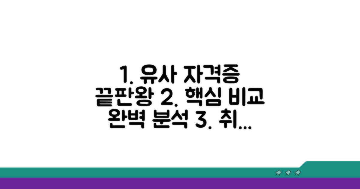유사 자격증 비교 분석 완벽 가이드
