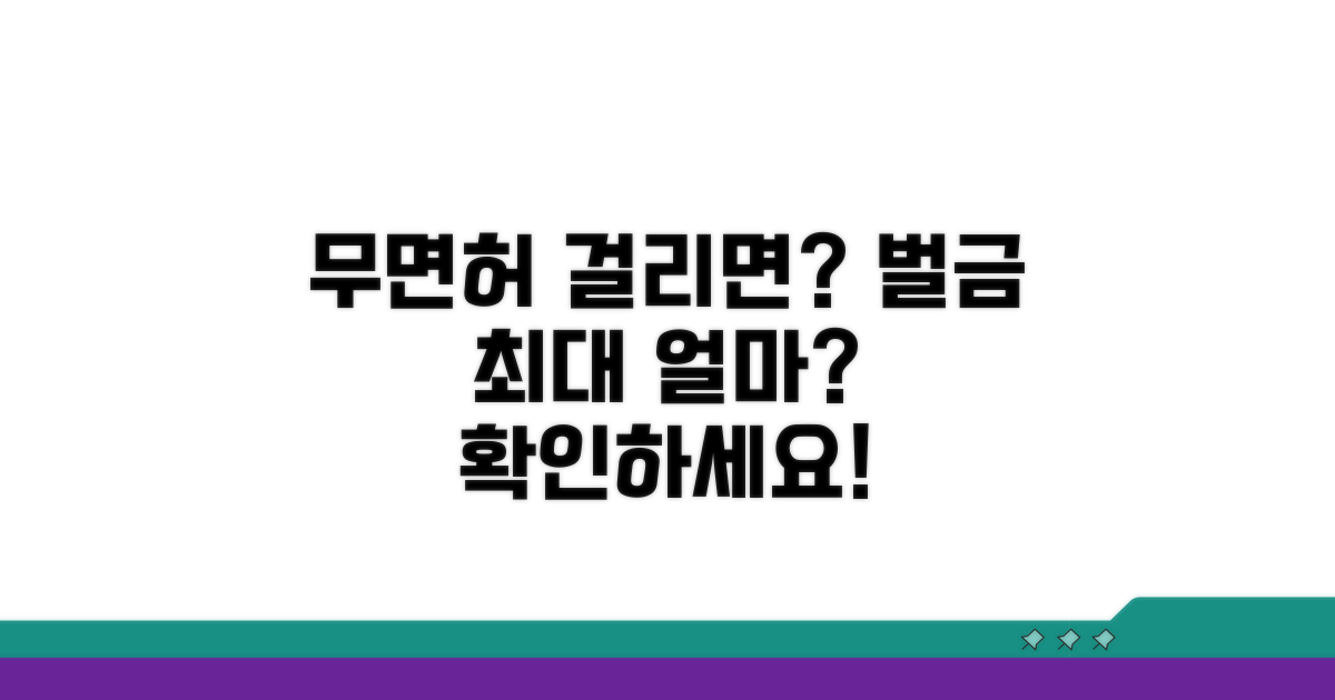 무면허 걸리면 벌금 얼마?