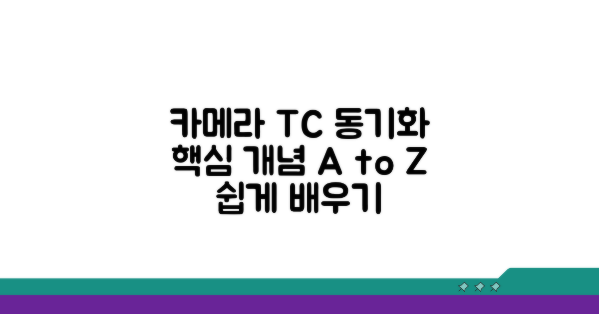 카메라 TC 동기화 기본 개념
