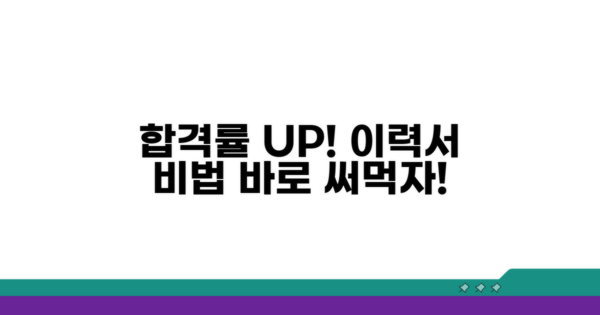 이력서, 합격률 높이는 핵심 노하우