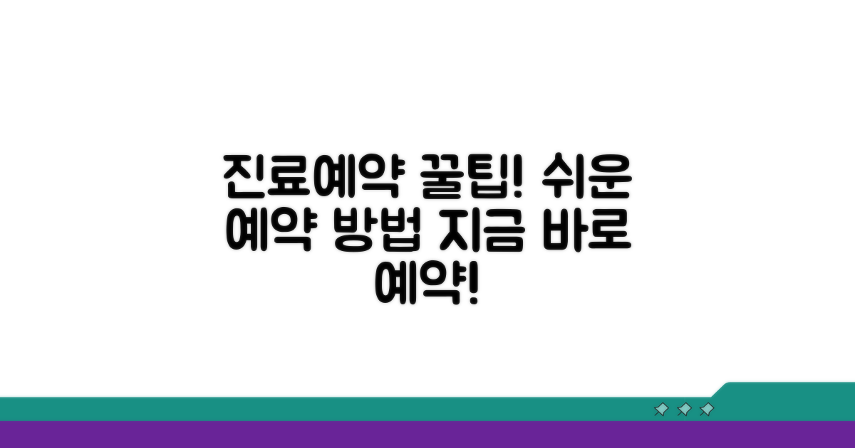 진료예약, 이렇게 쉽게 해요
