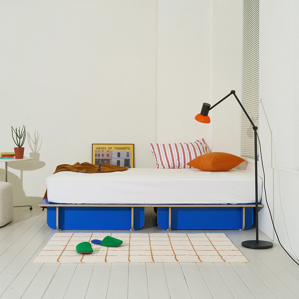 누어 룬드 무헤드 평상형 파운데이션 싱글 슈퍼싱글 침대 프레임 S/SS 상세 이미지 1